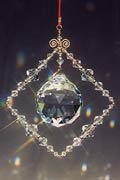 Feng Shui Crystal Mobiles - Large Diamond